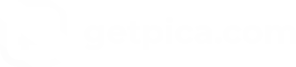 Getpica logo white